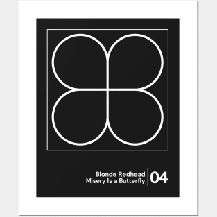 Blonde Redhead - Misery Is A Butterfly / Minimalist Graphic Artwork Design Posters and Art